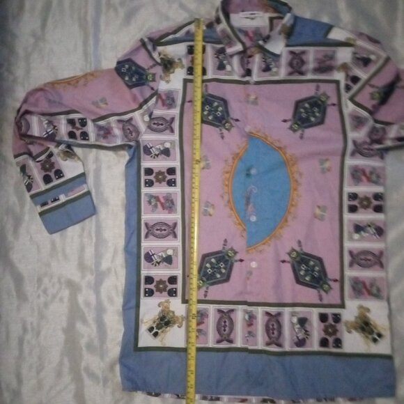 Fashion Nova men's long sleeves shirt multicolor size M - Picture 8 of 9